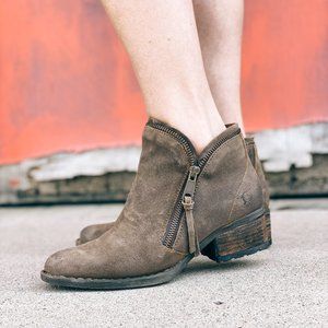 Born Montoro Suede Distressed Booties